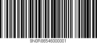 Código de barras (EAN, GTIN, SKU, ISBN): '9N0R86546000001'