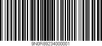 Código de barras (EAN, GTIN, SKU, ISBN): '9N0R89234000001'