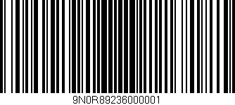 Código de barras (EAN, GTIN, SKU, ISBN): '9N0R89236000001'