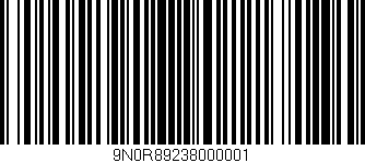 Código de barras (EAN, GTIN, SKU, ISBN): '9N0R89238000001'