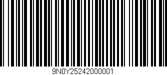 Código de barras (EAN, GTIN, SKU, ISBN): '9N0Y25242000001'