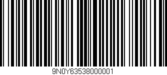 Código de barras (EAN, GTIN, SKU, ISBN): '9N0Y63538000001'