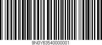 Código de barras (EAN, GTIN, SKU, ISBN): '9N0Y63540000001'