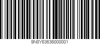 Código de barras (EAN, GTIN, SKU, ISBN): '9N0Y63636000001'