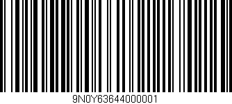 Código de barras (EAN, GTIN, SKU, ISBN): '9N0Y63644000001'