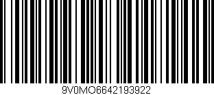 Código de barras (EAN, GTIN, SKU, ISBN): '9V0MO6642193922'