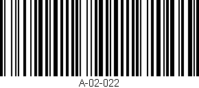 Código de barras (EAN, GTIN, SKU, ISBN): 'A-02-022'
