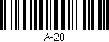 Código de barras (EAN, GTIN, SKU, ISBN): 'A-28'