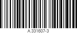 Código de barras (EAN, GTIN, SKU, ISBN): 'A.331607-3'