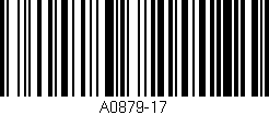 Código de barras (EAN, GTIN, SKU, ISBN): 'A0879-17'