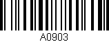 Código de barras (EAN, GTIN, SKU, ISBN): 'A0903'