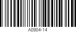 Código de barras (EAN, GTIN, SKU, ISBN): 'A0904-14'
