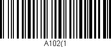 Código de barras (EAN, GTIN, SKU, ISBN): 'A102(1'