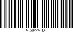 Código de barras (EAN, GTIN, SKU, ISBN): 'A158WA1DF'