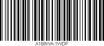 Código de barras (EAN, GTIN, SKU, ISBN): 'A168WA-1WDF'