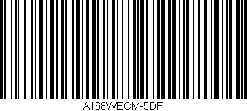 Código de barras (EAN, GTIN, SKU, ISBN): 'A168WECM-5DF'