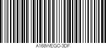 Código de barras (EAN, GTIN, SKU, ISBN): 'A168WEGC-3DF'