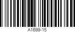 Código de barras (EAN, GTIN, SKU, ISBN): 'A1699-15'