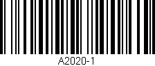 Código de barras (EAN, GTIN, SKU, ISBN): 'A2020-1'