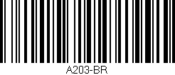 Código de barras (EAN, GTIN, SKU, ISBN): 'A203-BR'