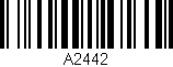 Código de barras (EAN, GTIN, SKU, ISBN): 'A2442'
