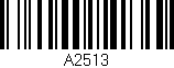 Código de barras (EAN, GTIN, SKU, ISBN): 'A2513'