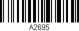Código de barras (EAN, GTIN, SKU, ISBN): 'A2695'