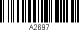 Código de barras (EAN, GTIN, SKU, ISBN): 'A2697'