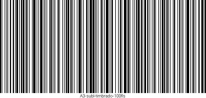 Código de barras (EAN, GTIN, SKU, ISBN): 'A3-subl-timbrado-100fls'