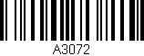Código de barras (EAN, GTIN, SKU, ISBN): 'A3072'