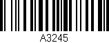 Código de barras (EAN, GTIN, SKU, ISBN): 'A3245'