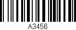 Código de barras (EAN, GTIN, SKU, ISBN): 'A3456'