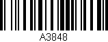 Código de barras (EAN, GTIN, SKU, ISBN): 'A3848'