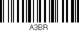 Código de barras (EAN, GTIN, SKU, ISBN): 'A3BR'