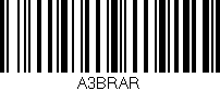 Código de barras (EAN, GTIN, SKU, ISBN): 'A3BRAR'