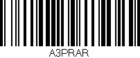 Código de barras (EAN, GTIN, SKU, ISBN): 'A3PRAR'