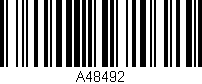 Código de barras (EAN, GTIN, SKU, ISBN): 'A48492'