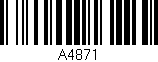 Código de barras (EAN, GTIN, SKU, ISBN): 'A4871'