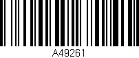 Código de barras (EAN, GTIN, SKU, ISBN): 'A49261'
