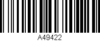 Código de barras (EAN, GTIN, SKU, ISBN): 'A49422'