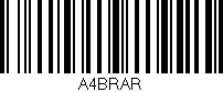 Código de barras (EAN, GTIN, SKU, ISBN): 'A4BRAR'