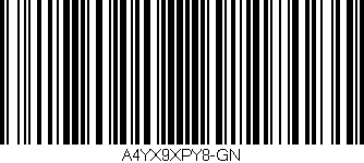 Código de barras (EAN, GTIN, SKU, ISBN): 'A4YX9XPY8-GN'