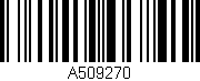 Código de barras (EAN, GTIN, SKU, ISBN): 'A509270'