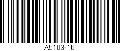 Código de barras (EAN, GTIN, SKU, ISBN): 'A5103-16'