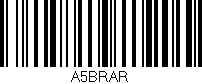 Código de barras (EAN, GTIN, SKU, ISBN): 'A5BRAR'
