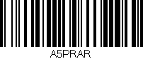 Código de barras (EAN, GTIN, SKU, ISBN): 'A5PRAR'