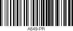 Código de barras (EAN, GTIN, SKU, ISBN): 'A649-PR'