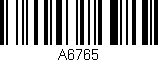 Código de barras (EAN, GTIN, SKU, ISBN): 'A6765'