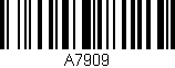 Código de barras (EAN, GTIN, SKU, ISBN): 'A7909'
