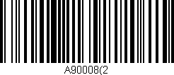 Código de barras (EAN, GTIN, SKU, ISBN): 'A90008(2'